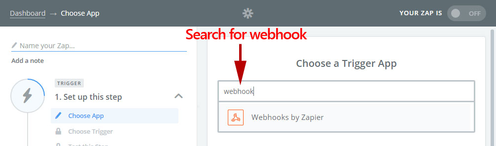 Zapier Webhook Integration